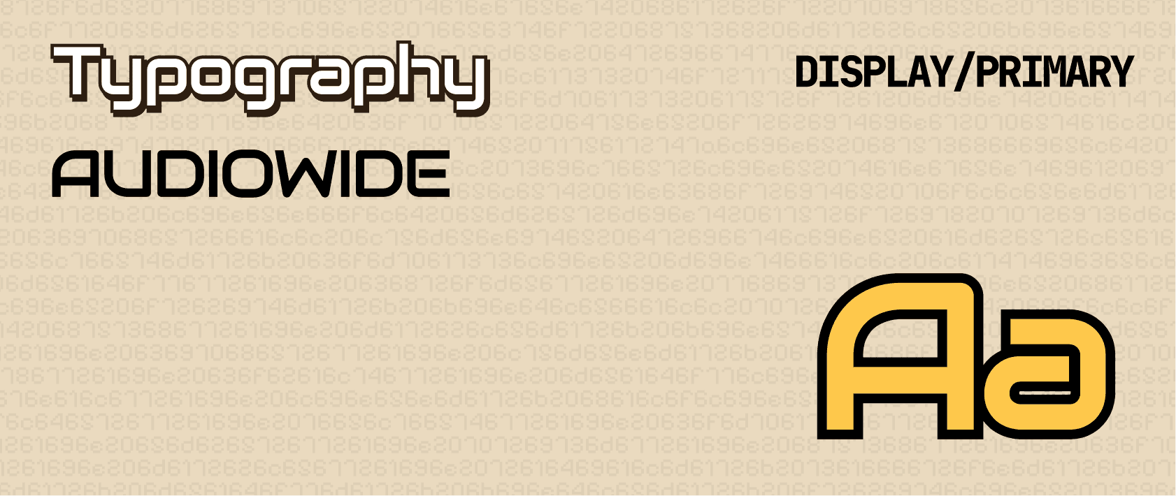 Typography Spec Display