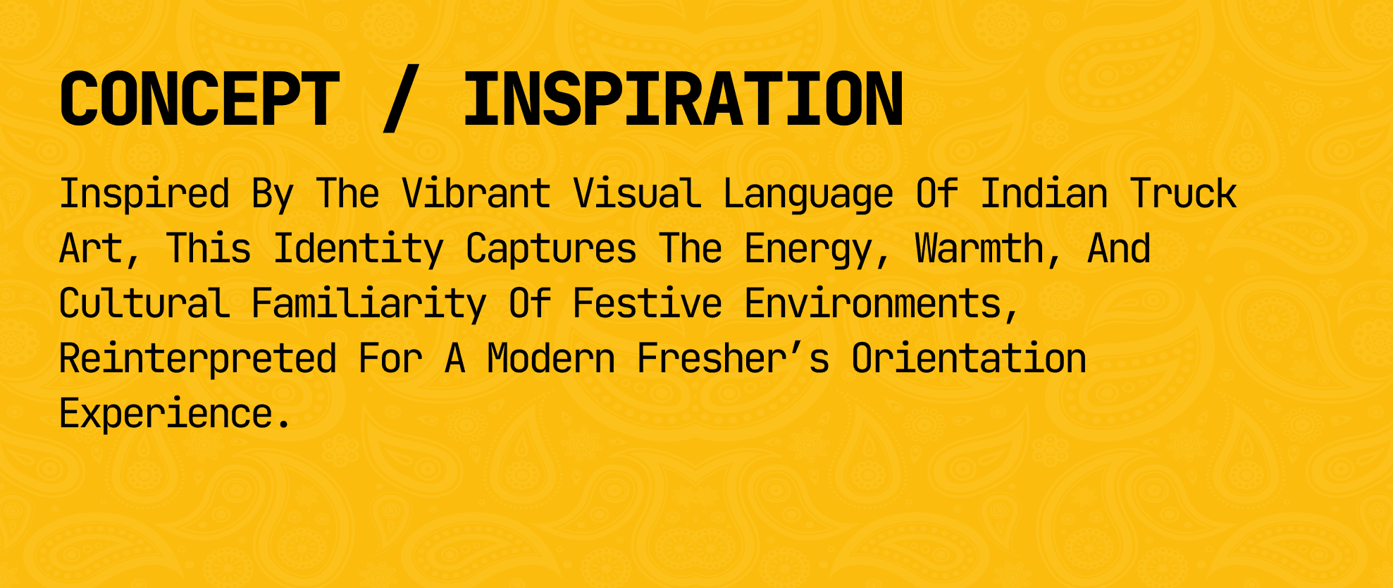Concept and Inspiration